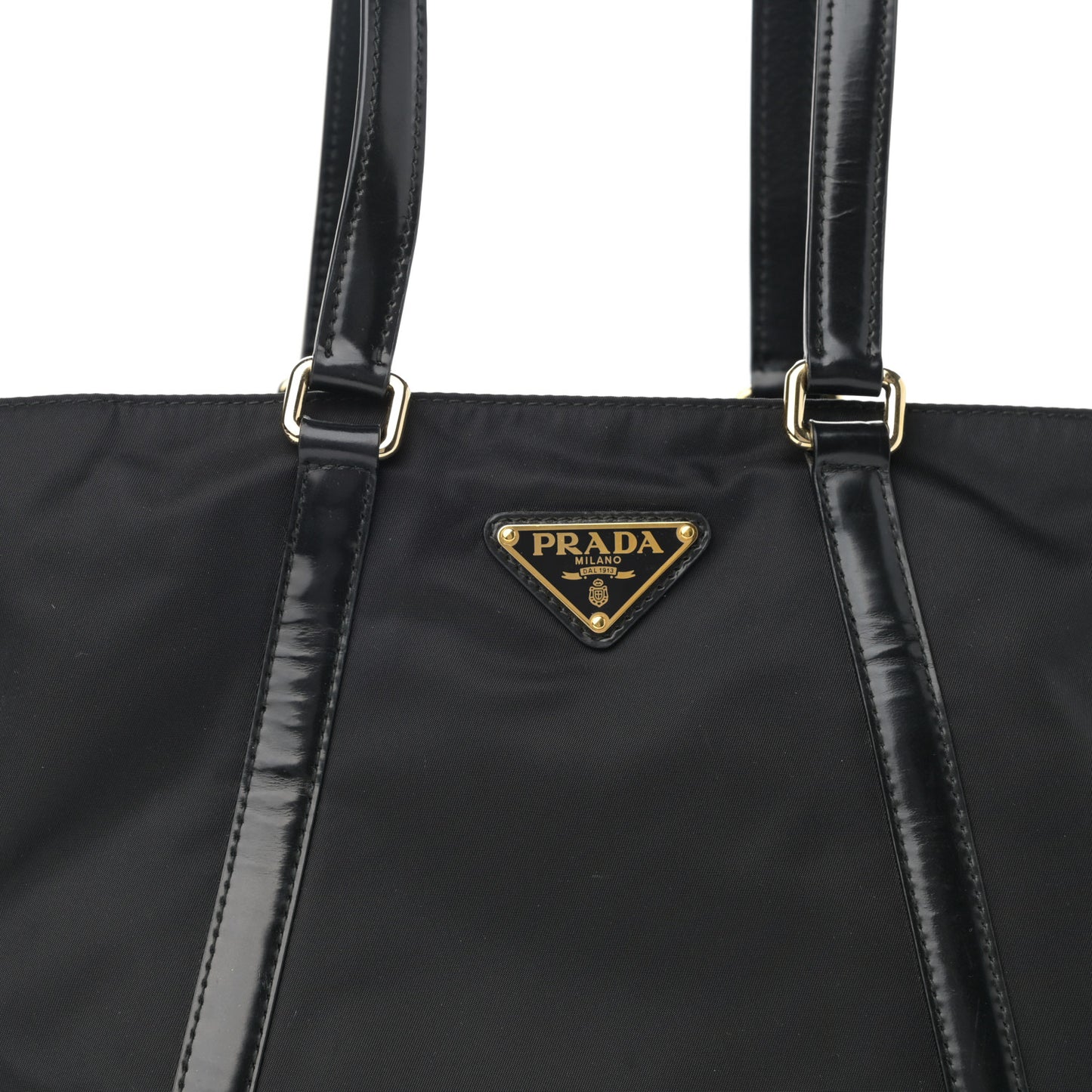 Tessuto Nylon Shopping Tote Black