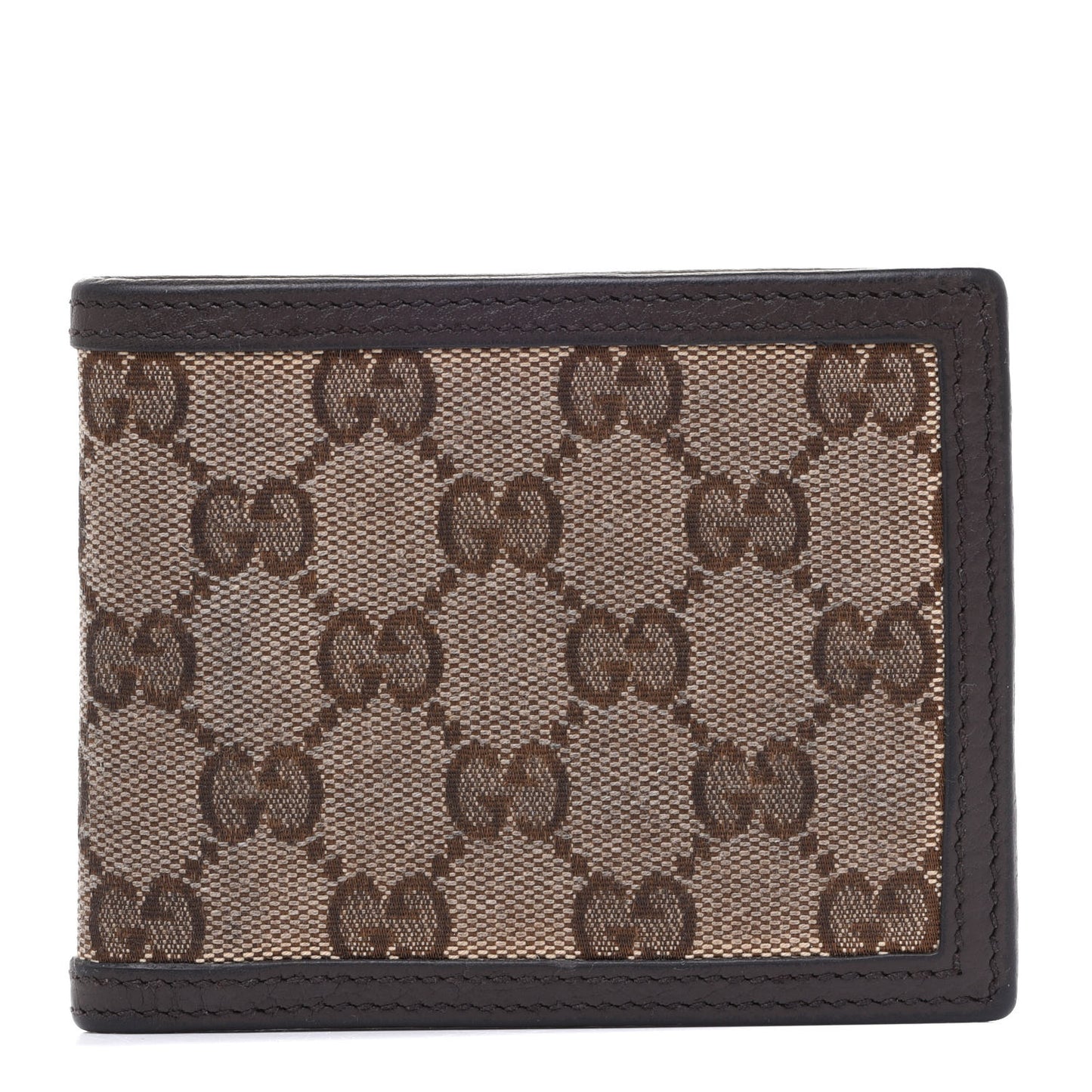 Monogram Bi-Fold Wallet Dark Brown