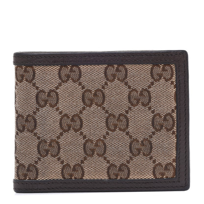 Gucci Monogram Bi-Fold Wallet Dark Brown 1 of 8