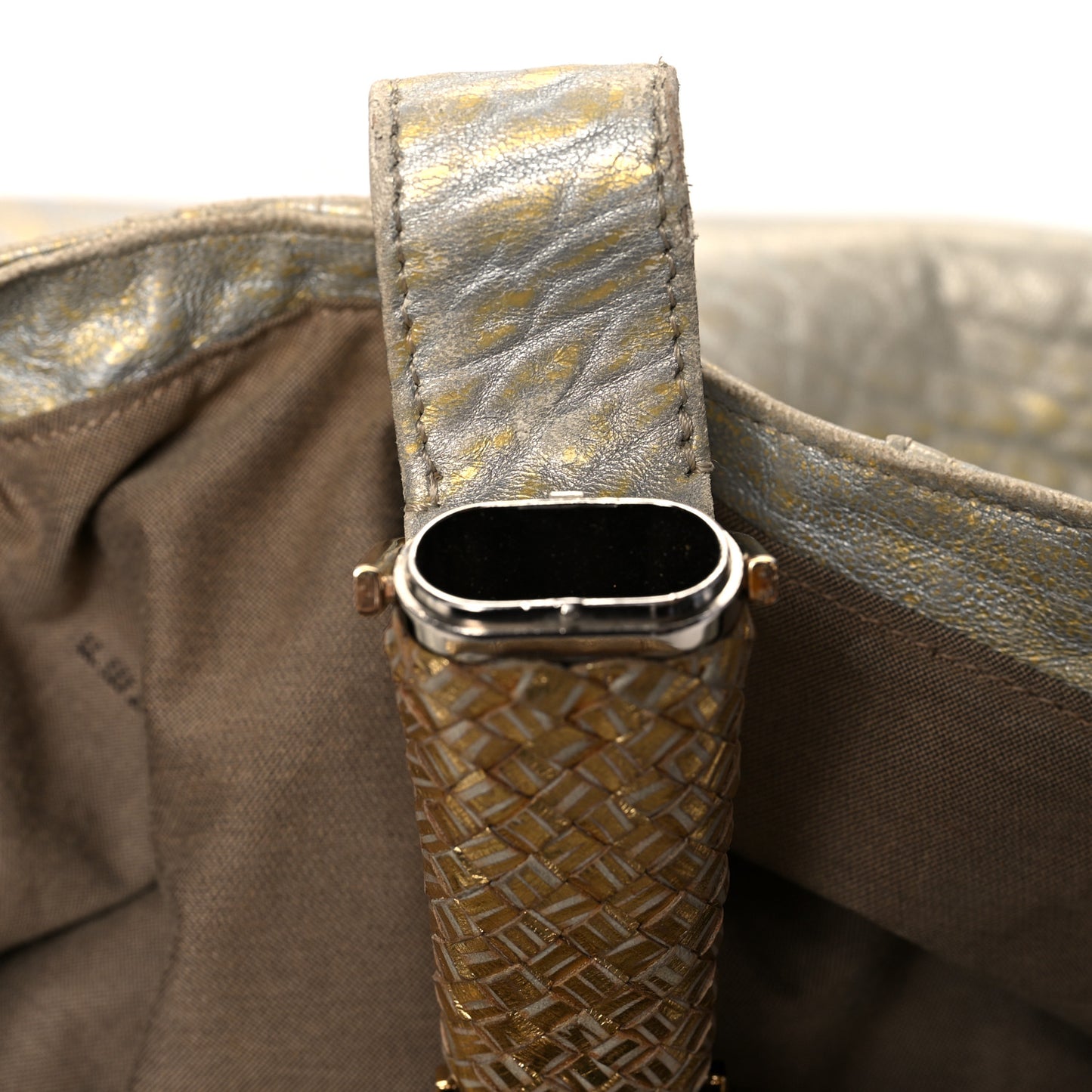 Nappa Nuvolata Bimetal Spy Oro Argento
