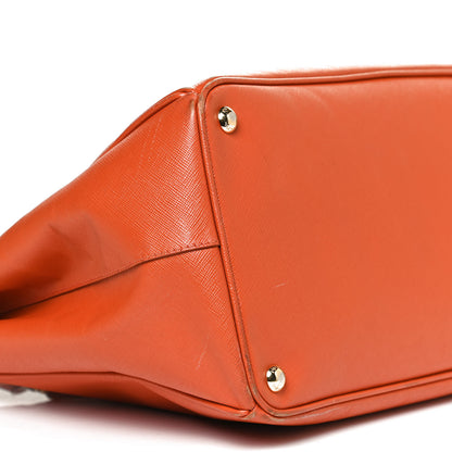 Prada Saffiano Lux Large Tote Papaya 10 of 11