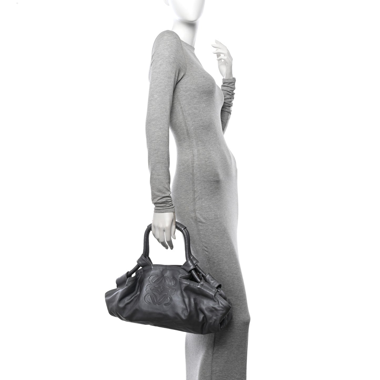Metallic Sheepskin Bolso Mistral Bag Silver