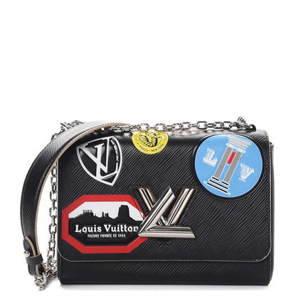 Louis Vuitton Epi World Tour Twist Shoulder Bag MM Black 1 of 9