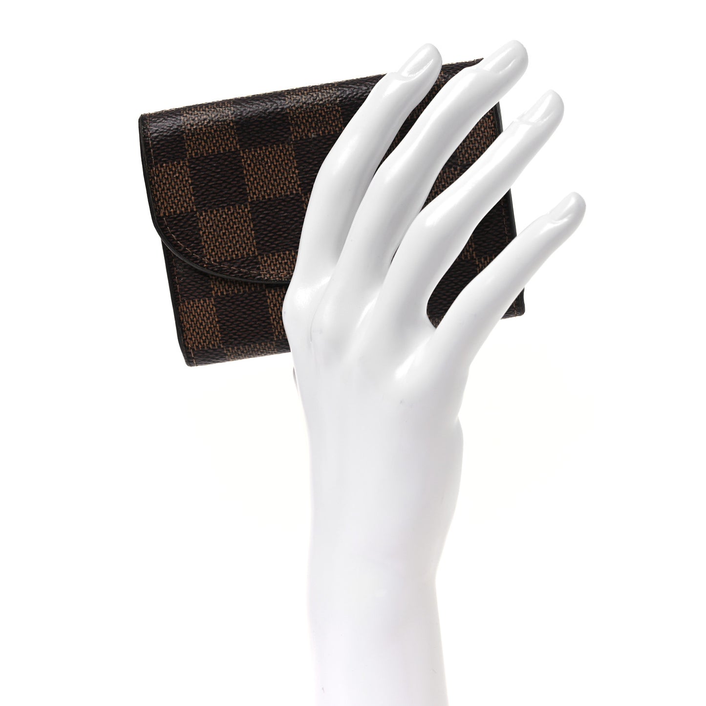 Damier Ebene Rosalie Coin Purse Rose Ballerine