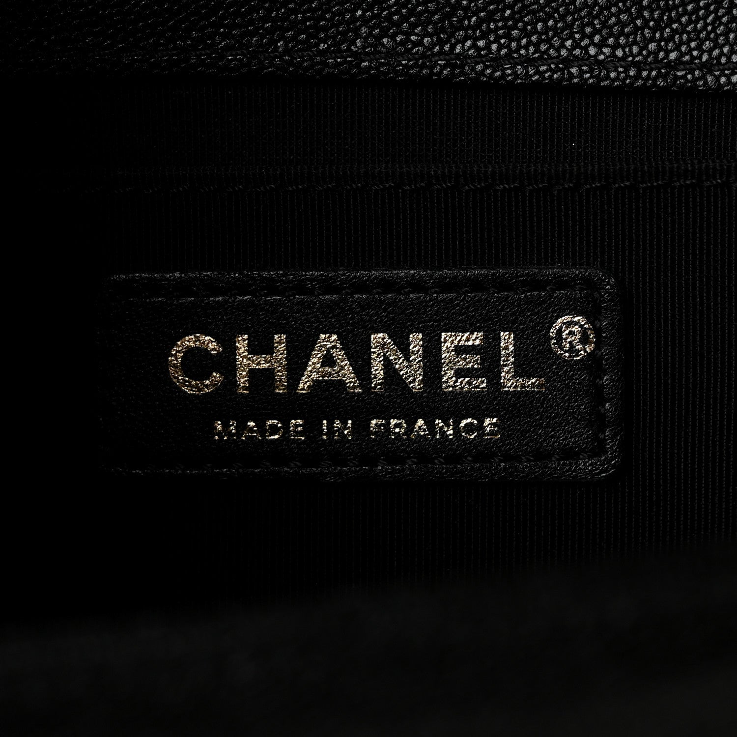 Chanel Caviar Chevron Quilted Medium Boy Flap Black 6 of 10