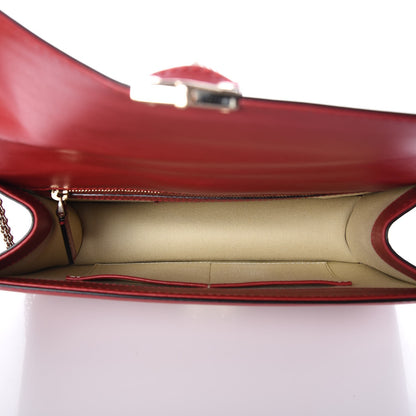 Valentino Garavani Vitello Medium Glam Lock Rockstud Flap Red 5 of 7