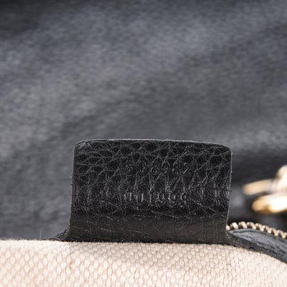 Gucci Pebbled Calfskin Medium Soho Chain Shoulder Bag Black 7 of 8