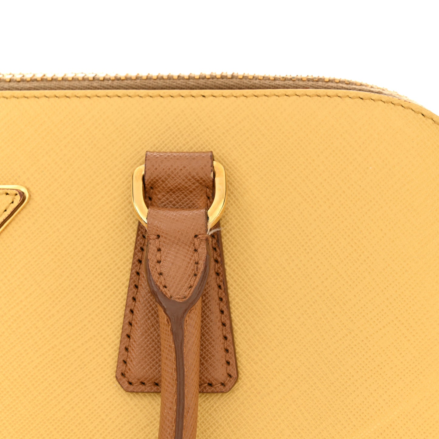 Saffiano Lux Medium Promenade Tote Caramel Ginestra