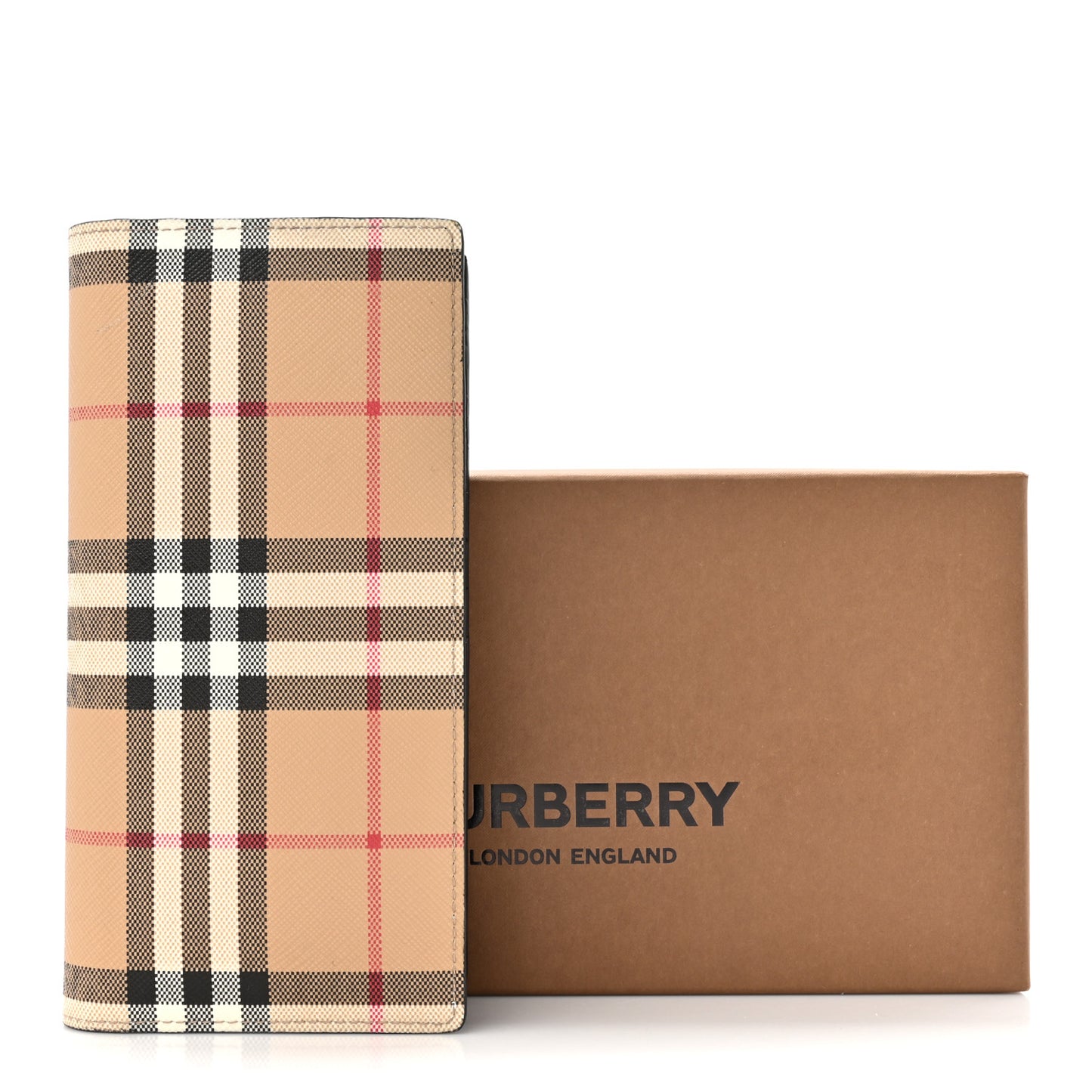 Vintage Check Continental Wallet Archive Beige