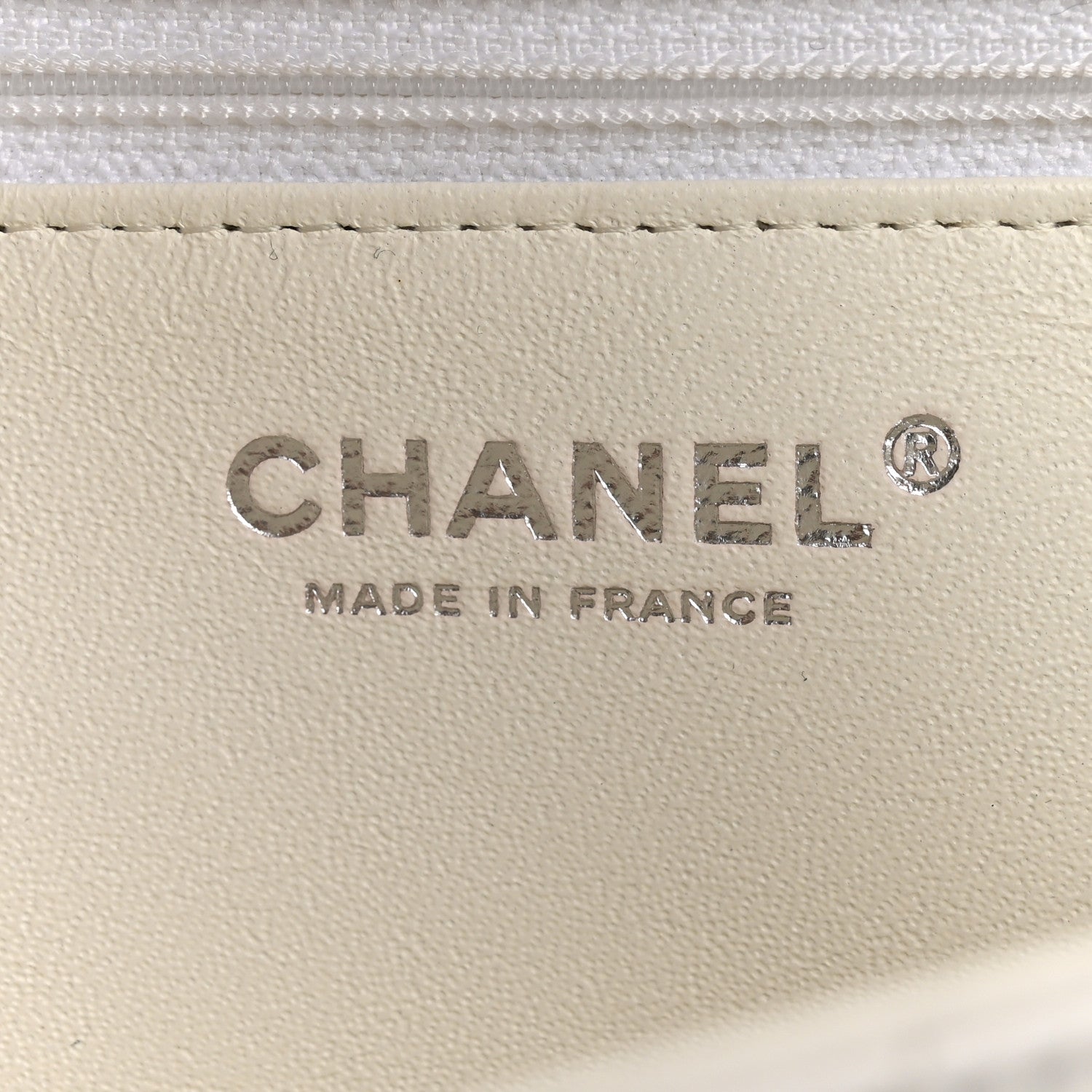 Chanel Lambskin Quilted Flap Clutch White 6 of 9