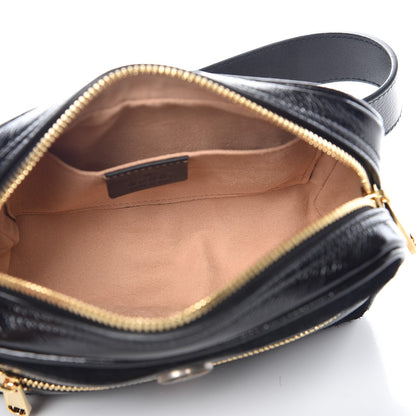 Gucci Suede Small Ophidia Belt Bag 85 34 Black 5 of 9