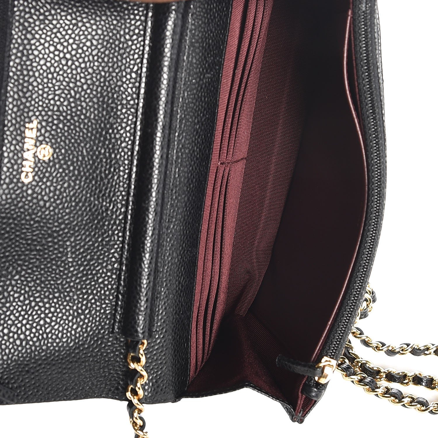 Chanel Caviar Quilted Wallet On Chain WOC Black 5 of 9