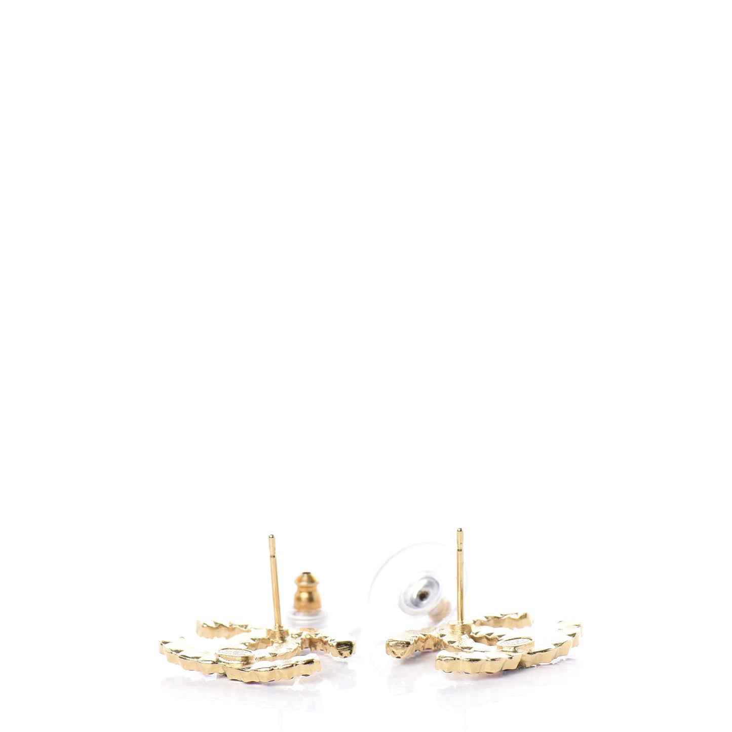 Crystal Over The Rainbow CC Earrings Gold Multicolor