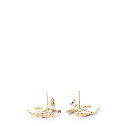 Chanel Crystal Over The Rainbow CC Earrings Gold Multicolor 3 of 5