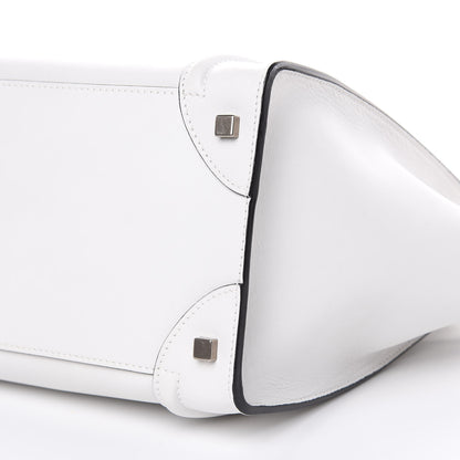 Celine Smooth Calfskin Mini Luggage White 8 of 10
