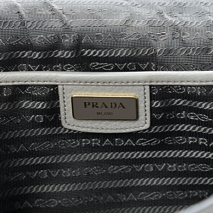 Prada Vitello Daino Crossbody Flap Grey 5 of 14