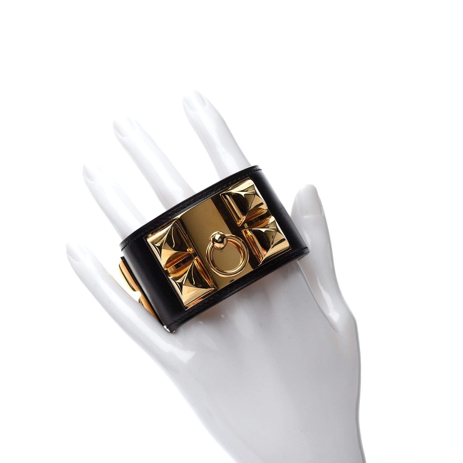 Hermes Box Collier De Chien CDC Bracelet S Black 2 of 6