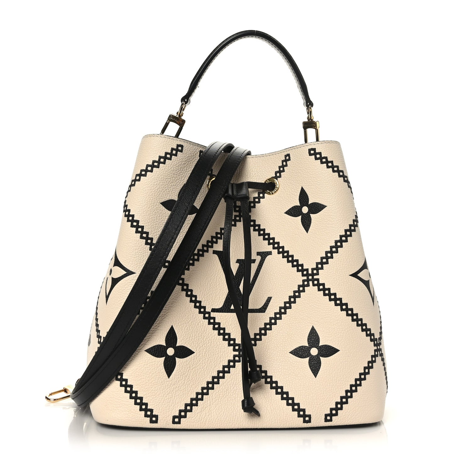 Empreinte Monogram Giant Broderies Neonoe MM Cream Black