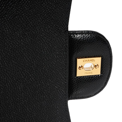 Chanel Caviar Quilted Jumbo Double Flap Black 6 of 9