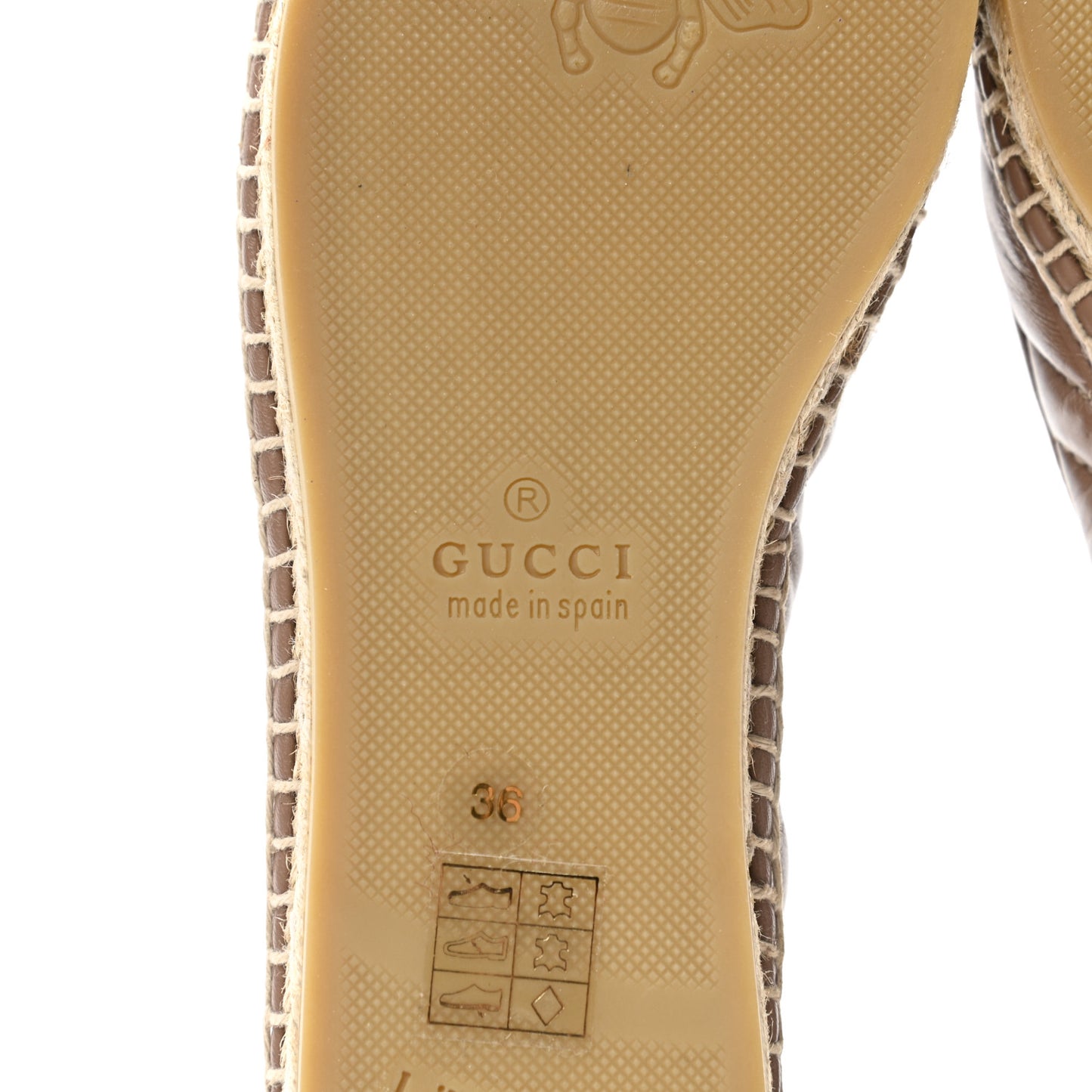 Nappa Matelasse GG Marmont Espadrilles 36 Porcelain Rose