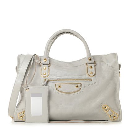 Balenciaga Chevre Gold Metallic Edge Hardware City Gris Nuage 1 of 13