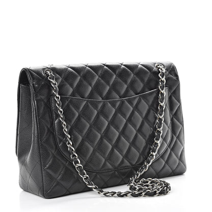 Chanel Caviar Quilted Maxi Single Flap Black 3 of 10