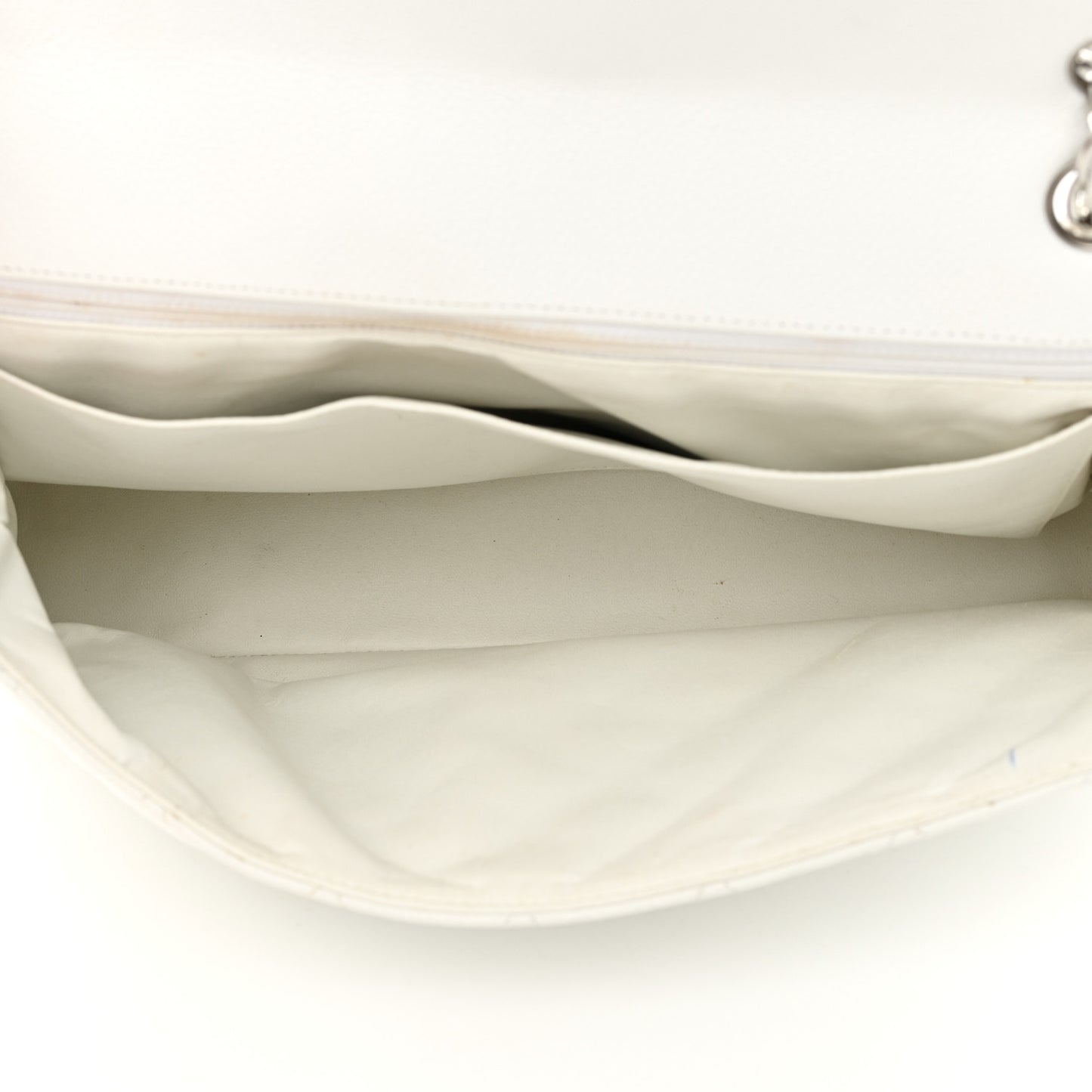 Caviar Quilted Maxi Single Flap White