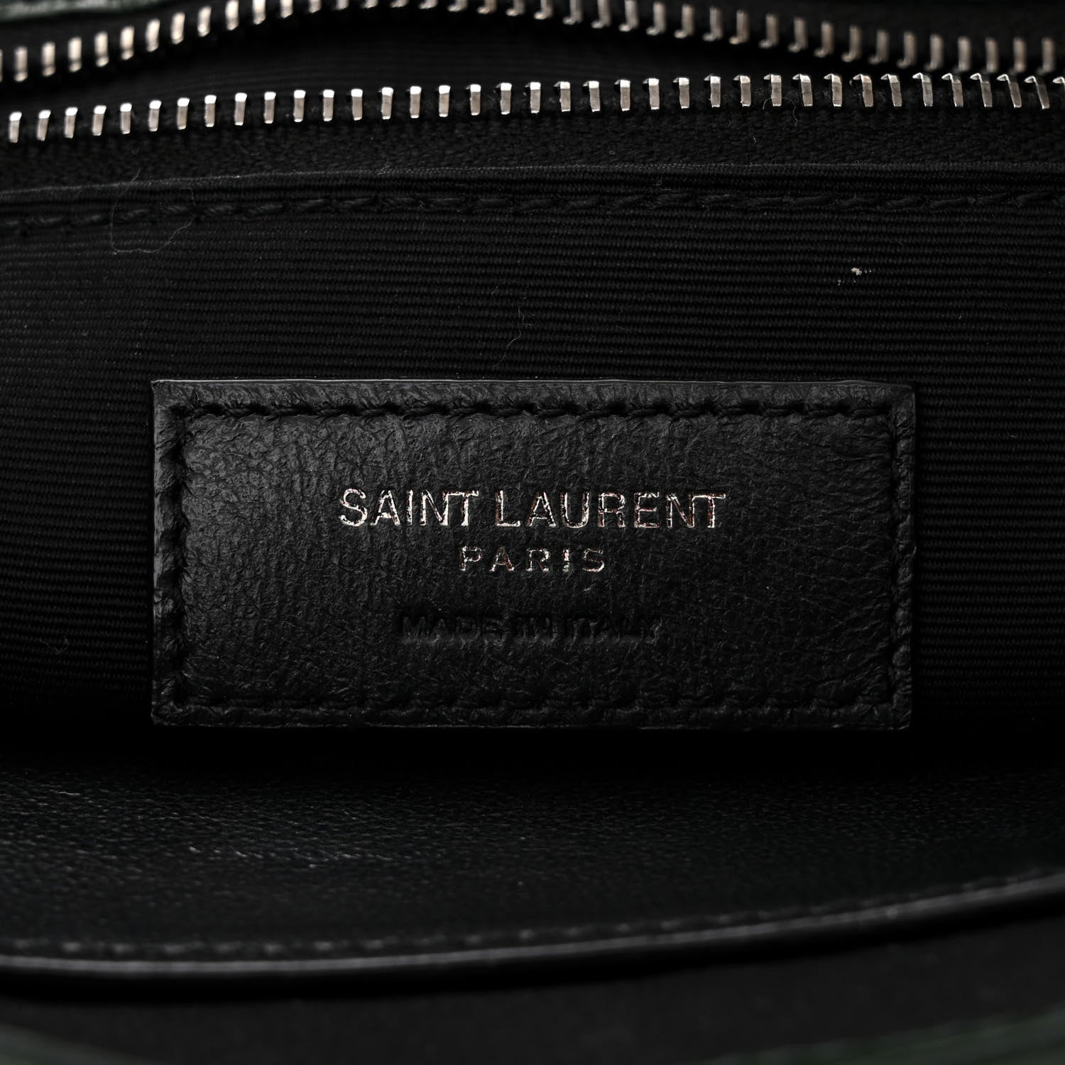 Saint Laurent Crinkled Calfskin Matelasse Monogram Medium Niki Chain Satchel Military Olive 6 of 10