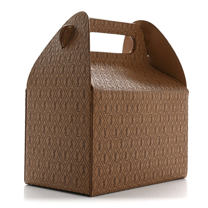 Saint Laurent Calfskin Monogram Take Away Box Dusty Vintage Brown Gold 3 of 12