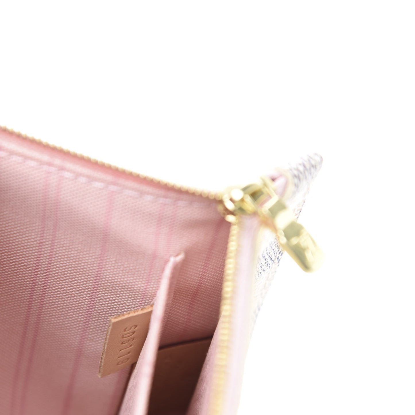 Damier Azur Neverfull MM GM Pochette Rose Ballerine