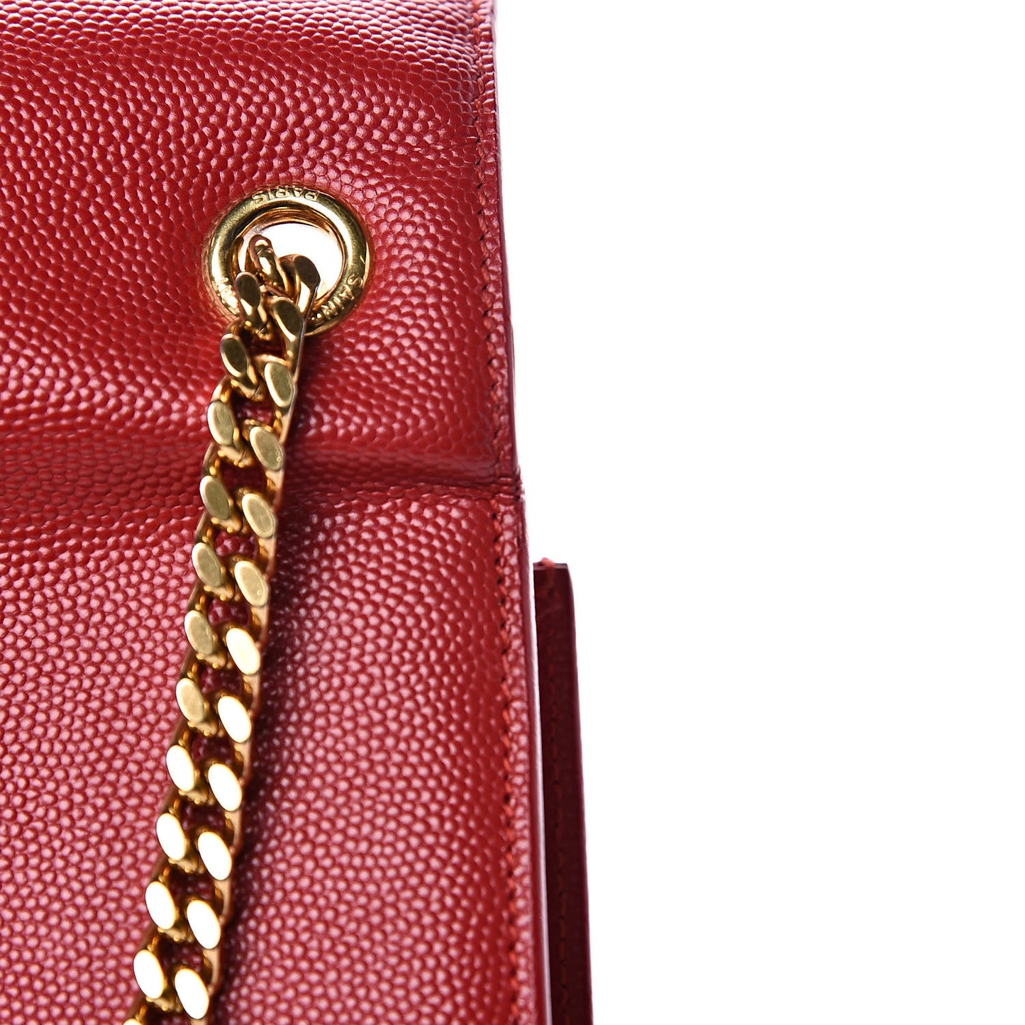 Grain De Poudre Medium Monogram Kate Satchel Red