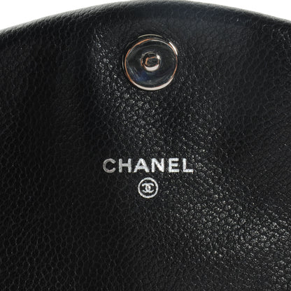 Chanel Caviar Half Moon Wallet On Chain WOC Black 7 of 10