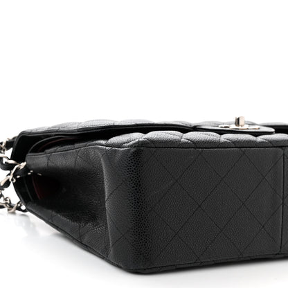 Chanel Caviar Quilted Jumbo Double Flap Black 9 of 11