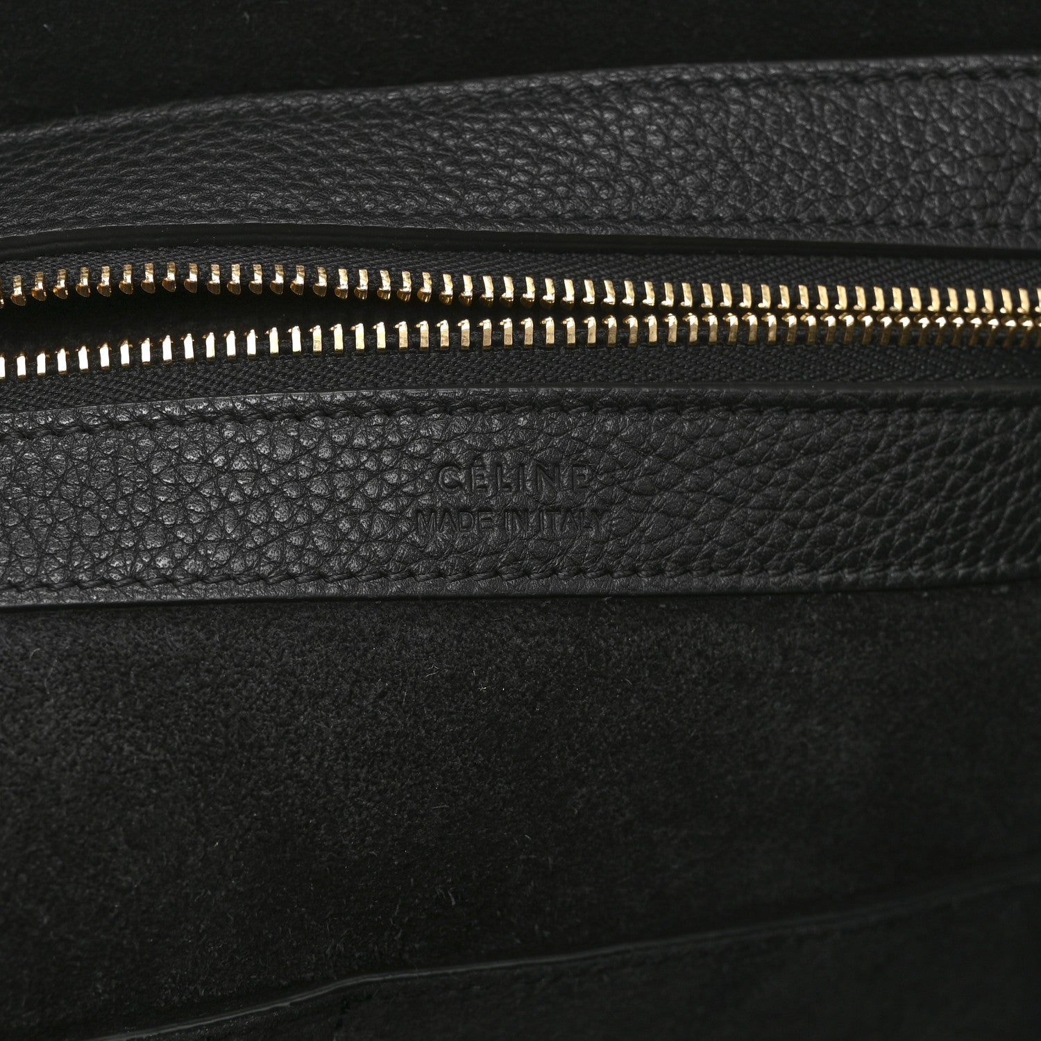 Celine Soft Grained Calfskin Small Belt Cabas Phantom Black 6 of 10