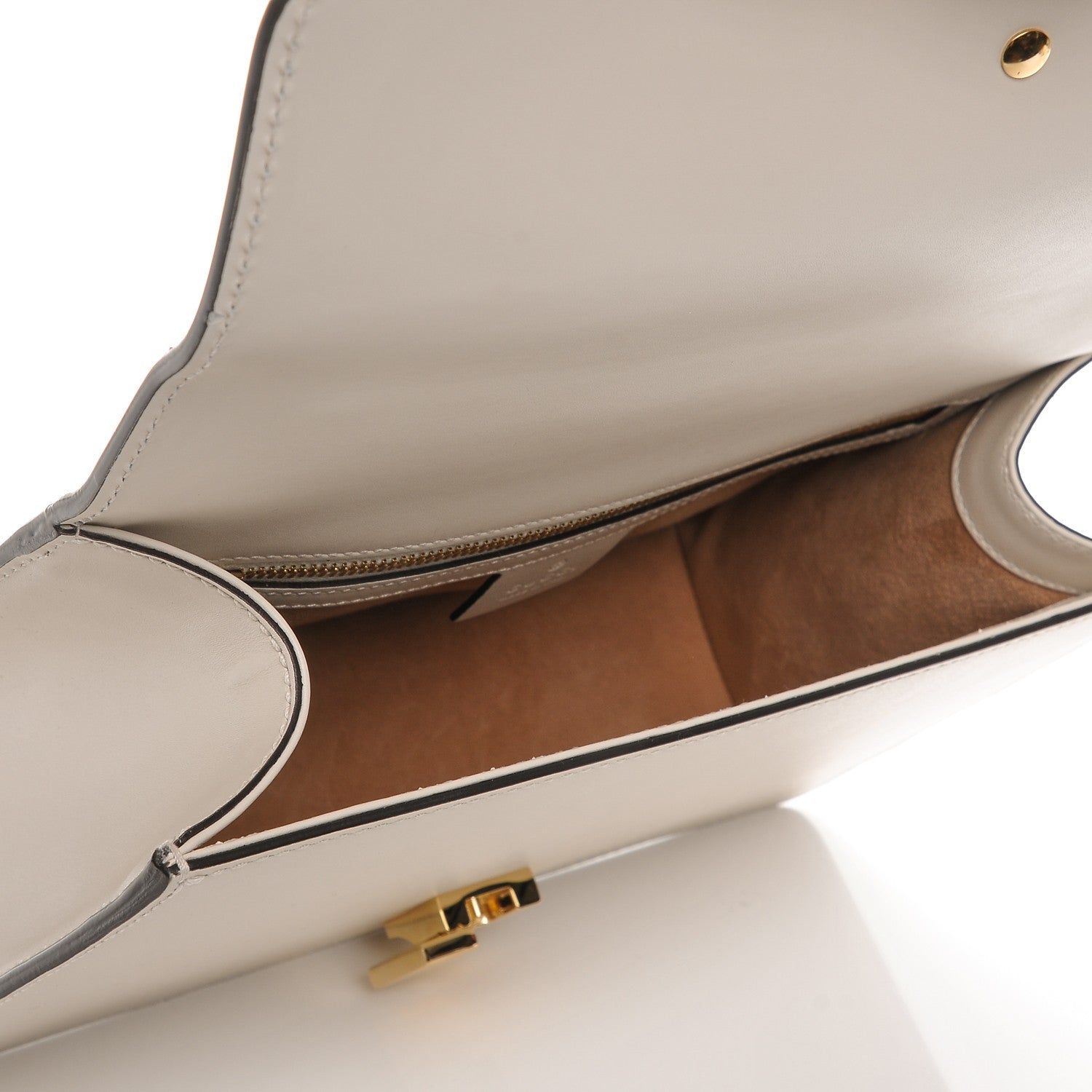 Gucci Calfskin Small Sylvie Shoulder Bag Off White 5 of 7
