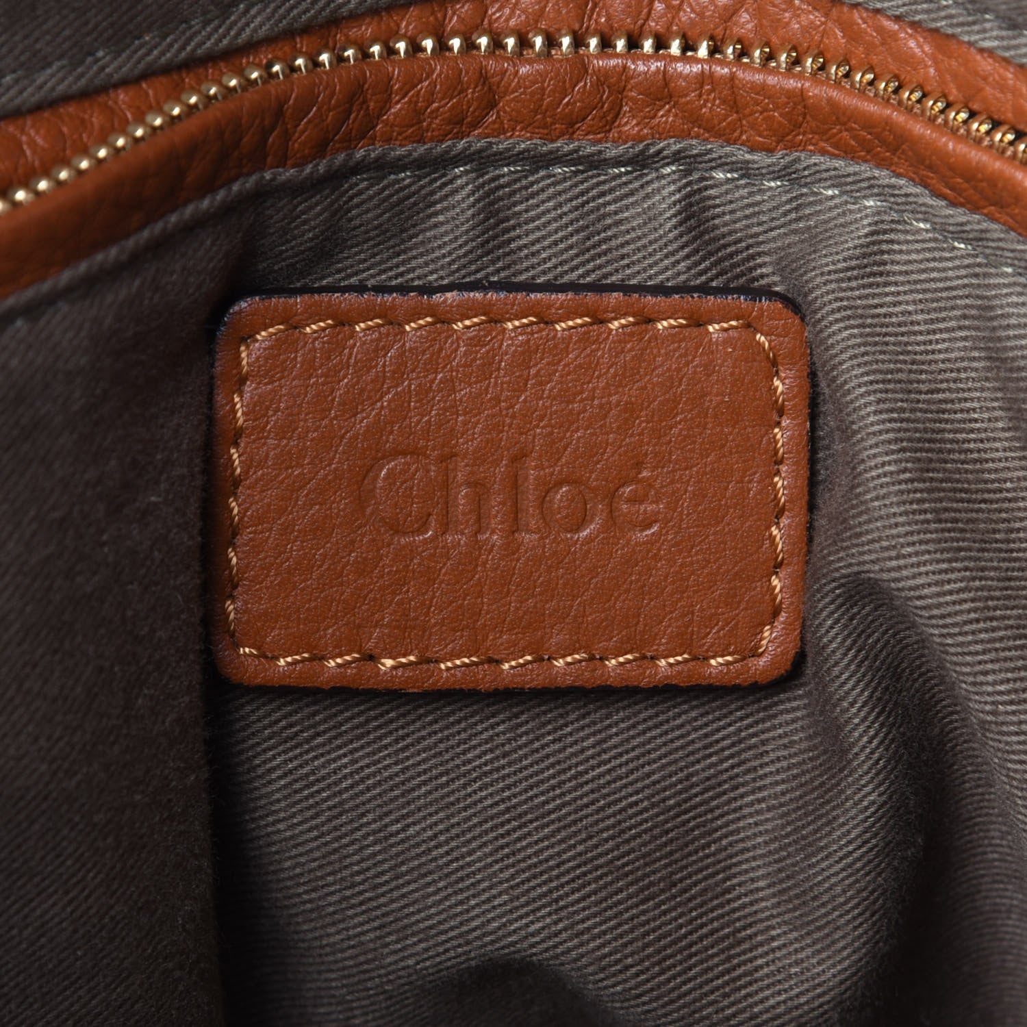 Chloe Calfskin Medium Marcie Satchel Tan 6 of 10
