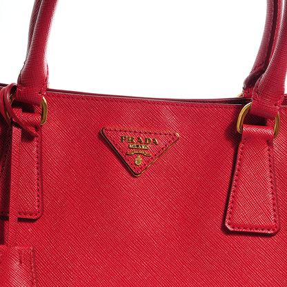 Prada Saffiano Lux Large Tote Fuoco 5 of 9