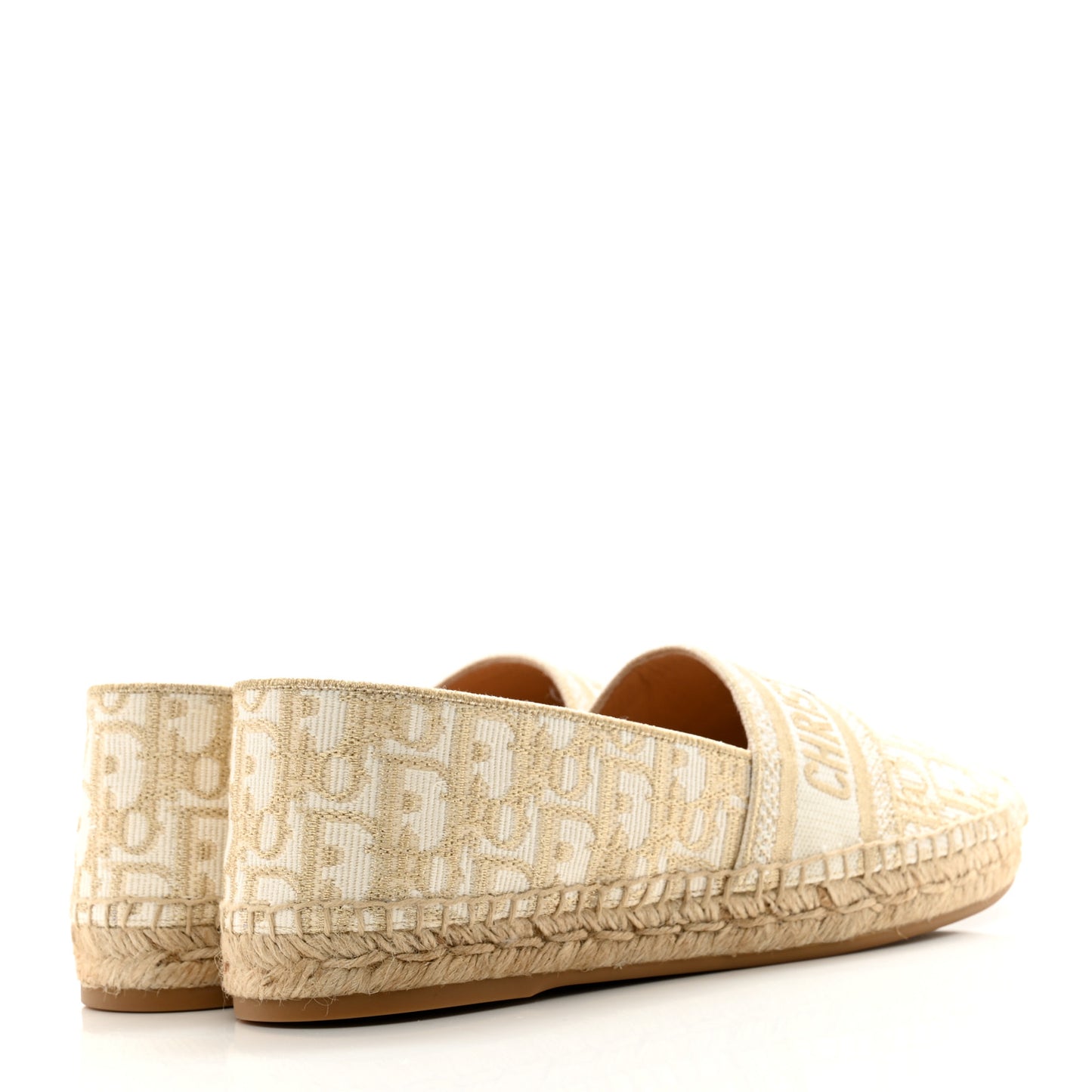Oblique Embroidered Granville 15mm Espadrilles 41 Cream