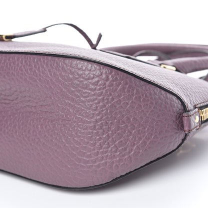 Burberry Heritage Grain Small Orchard Bowling Bag Purple 10 of 11
