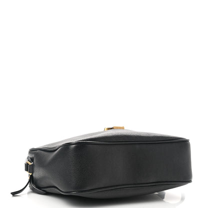 Saint Laurent Grained Lambskin Monogram Lou Camera Bag Black 4 of 11