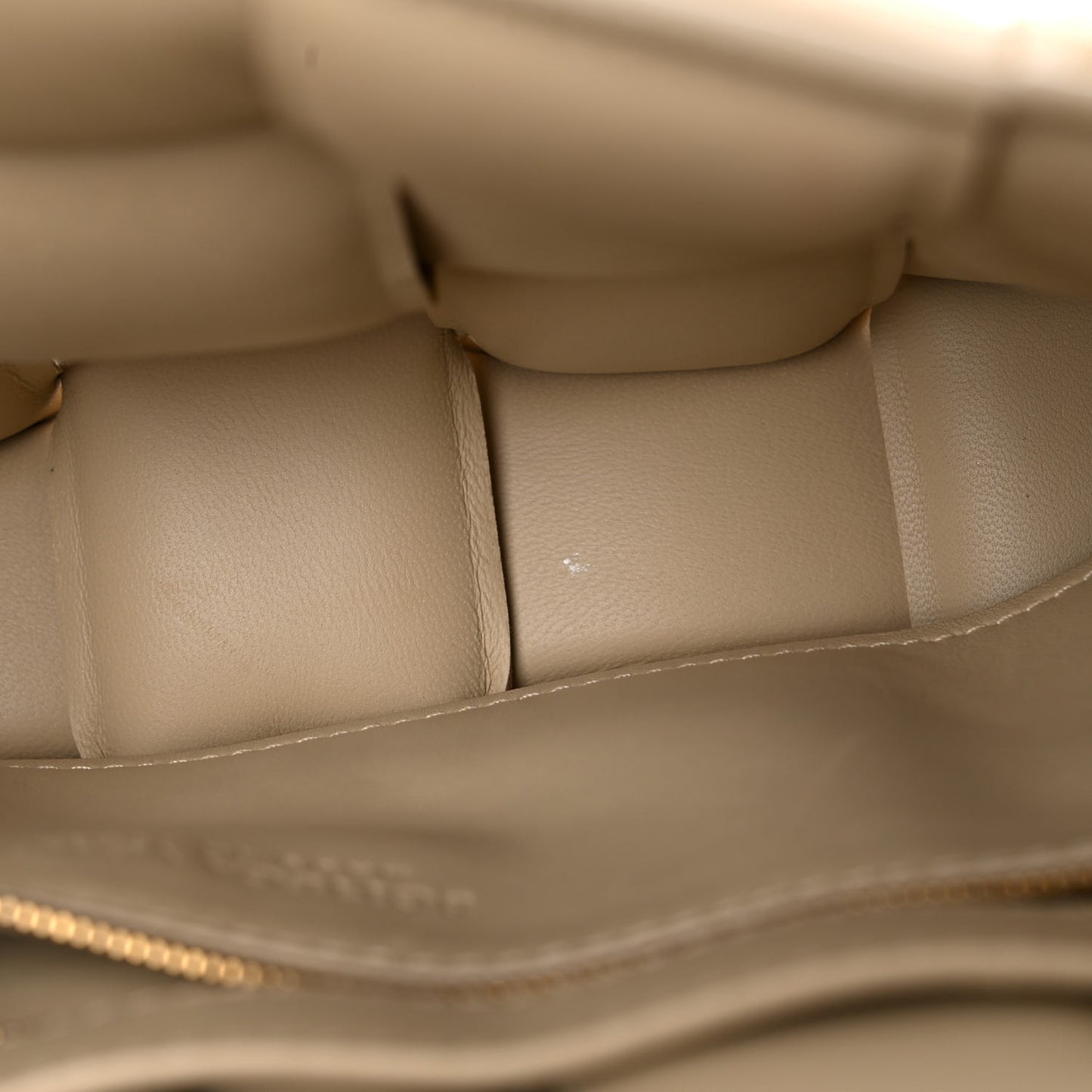 Nappa Maxi Intreccio Padded Cassette Crossbody Bag Porridge