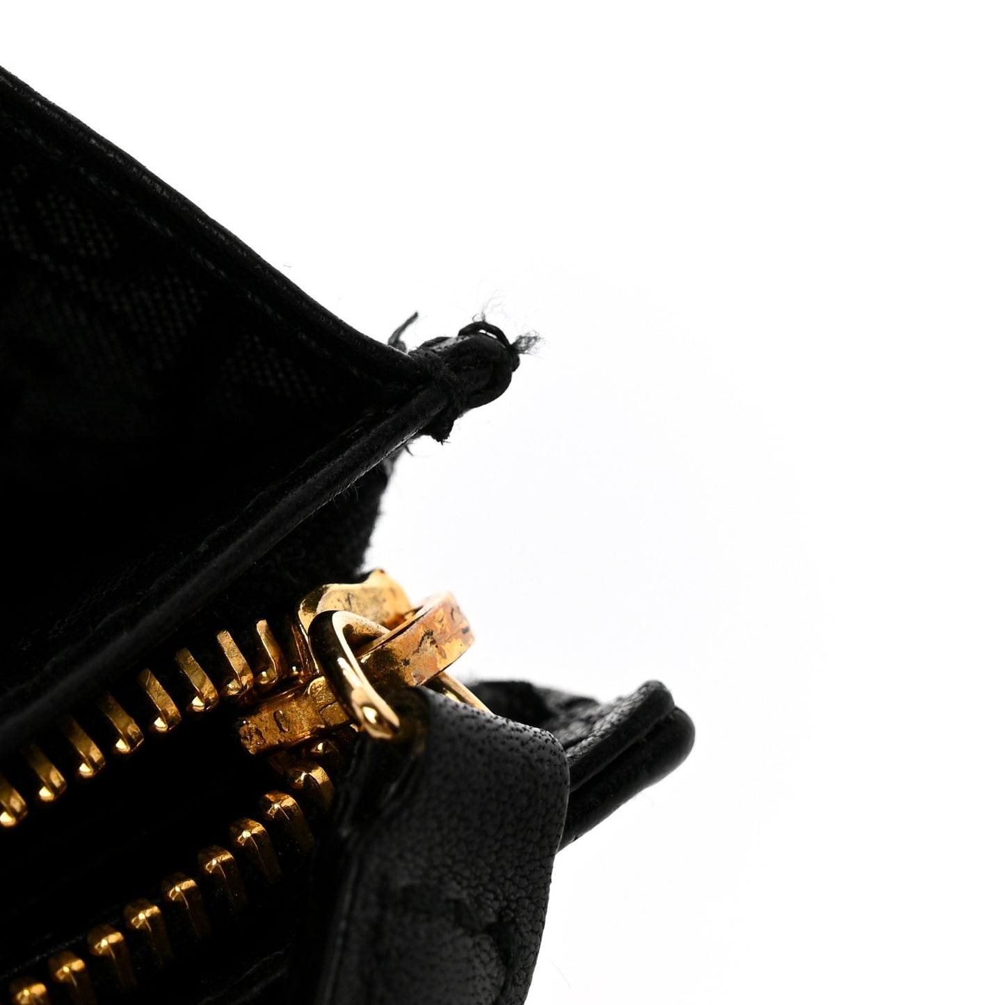 Lambskin Cannage Rendez-vous Chain Wallet Black
