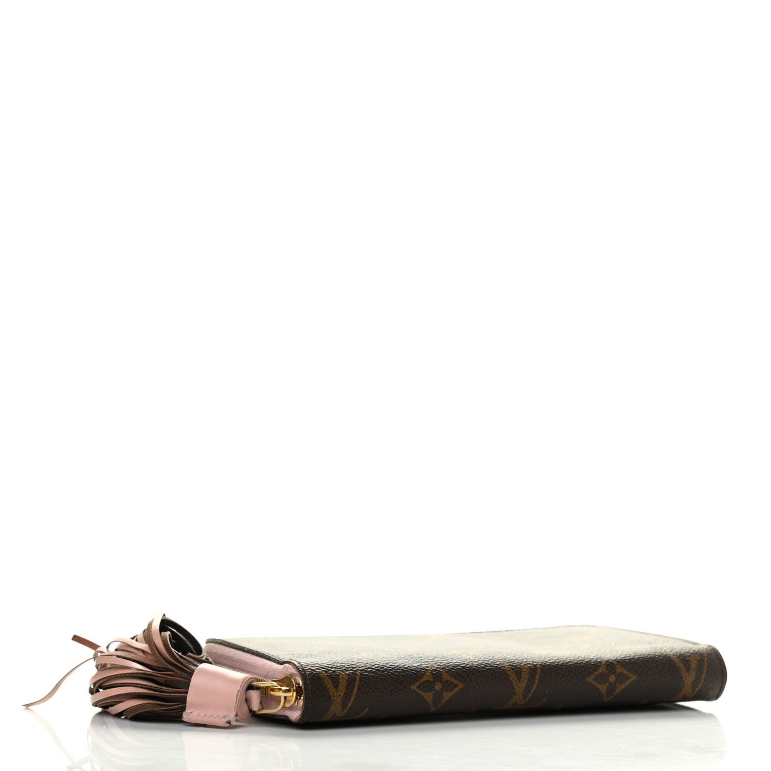 Louis Vuitton Monogram Pompon Zippy Wallet Rose Ballerine 4 of 9