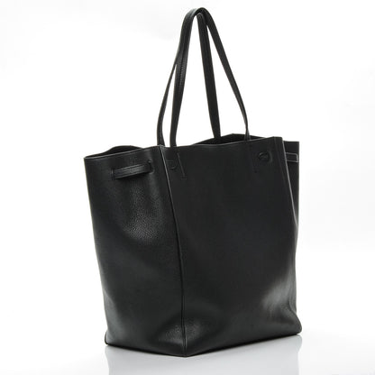 Celine Soft Grained Calfskin Medium Belt Cabas Phantom Black 3 of 6