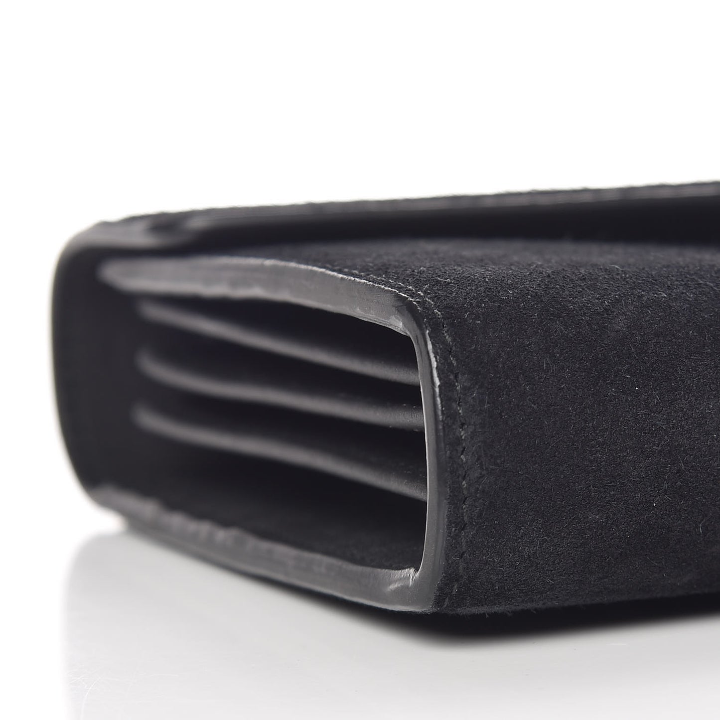 Suede Mini Dionysus Chain Wallet Black
