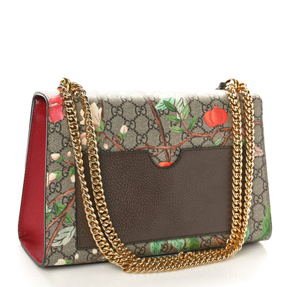Gucci GG Supreme Monogram Tian Medium Padlock Shoulder Bag Beige Multicolor New Acero 3 of 10
