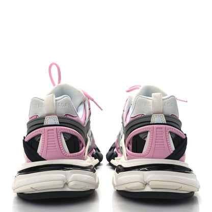 Balenciaga Rubber Mesh Tri-Color Womens Track.2 Open Sneakers 39 Pink Grey White 5 of 8