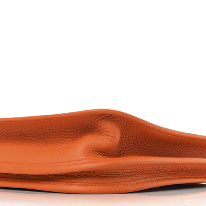 Hermes Taurillon Clemence EVELYNE III PM Orange 10 of 11