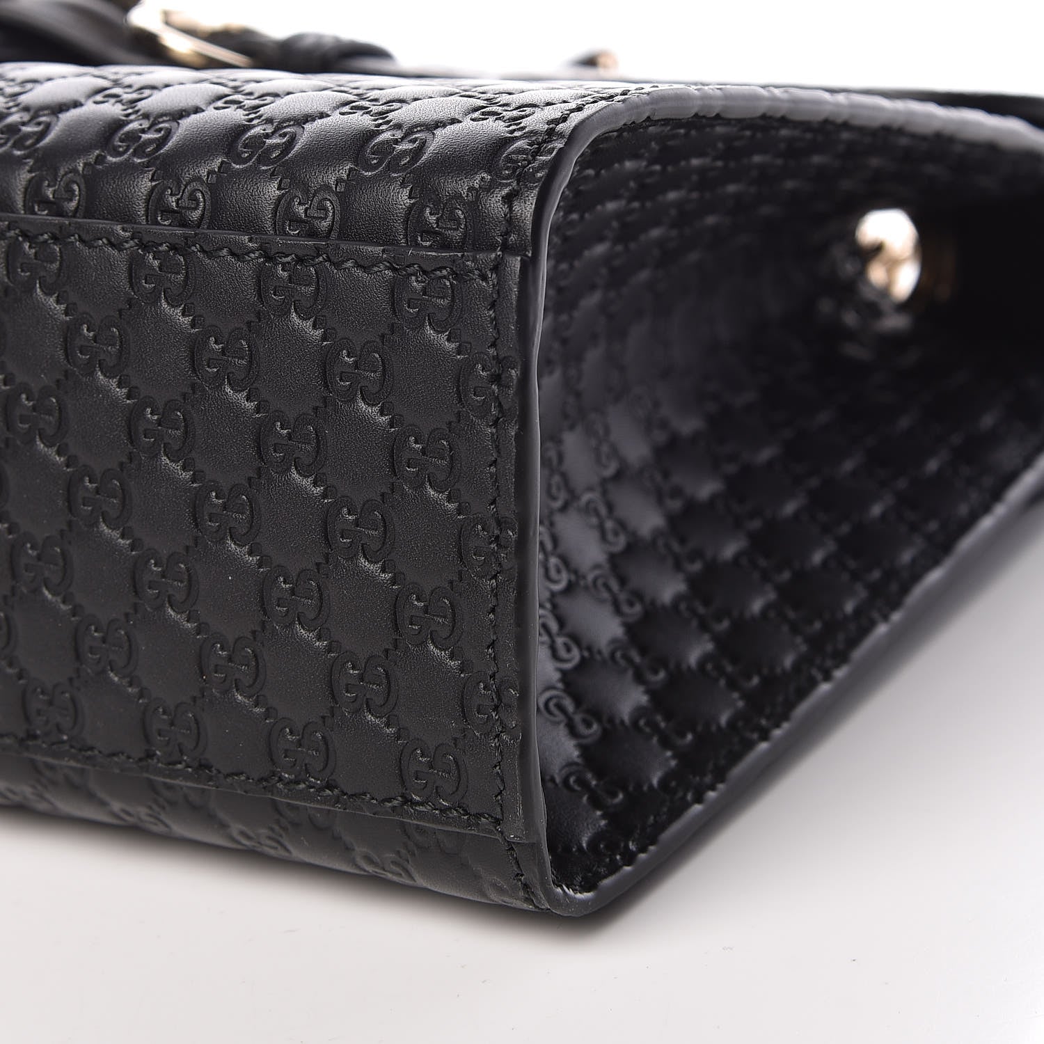 Gucci Microguccissima Medium Emily Chain Shoulder Bag Black 9 of 9
