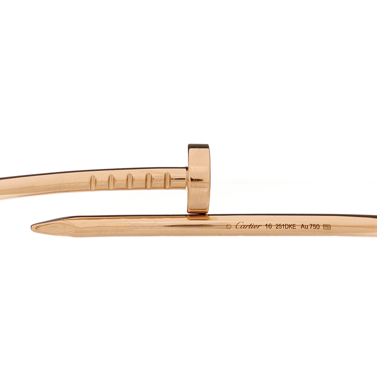 Cartier 18K Pink Gold Small Juste Un Clou Bracelet 16 3 of 4